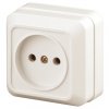 Эра Розетка 2P, 16А-250В, IP20, ОУ, Quadro, сл.кость (10/200/3600) Б0027647