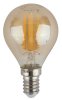 Эра F-LED P45-9W-840-E14 gold (филамент, шар золот, 9Вт, нейтр, E14) Б0047028