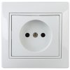 Эра Розетка Intro Plano 1-201-01 без заземления 2P, 16А-250В, IP20, СУ, белый Б0053859