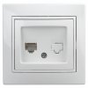 Эра Розетка Intro Plano 1-303-01 информационная RJ45, IP20, СУ, белый Б0027621