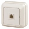 Эра Розетка телефонная RJ11, IP20, ОУ, Quadro, сл.кость Б0027662