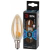Эра Лампочка светодиодная F-LED B35-5W-840-E14 gold Е14 / Е14 5Вт филамент свеча Б0047032