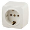 Эра Розетка 2P+E Schuko, 16А-250В, IP20, ОУ, Polo, сл.кость (16/320/3840) Б0036127