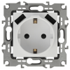 Эра Розетка 2P+E 16A-250В, штор. с 2xUSB 5В-3А Б0047867