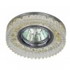 Эра Светильник DK LD14 SL/WH декор cо светодиодной подсветкой MR16, прозрачный Б0028079