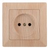 Эра Розетка 2P, 16А-250В, СУ, Solo, сосна Б0043311