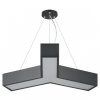 Эра Светильник LED ЭРА Geometria SPO-141-B-40K-028 Igrek 28Вт 4000K 1750Лм IP40 600*80 черный подвесной драйвер внутри Б0058883
