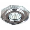Эра Светильник DK5 СH/SL декор стекло многогранник MR16,12V/220V, 50W, GU5,3 зеркальный/хром C0045759