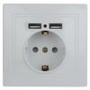 Эра Розетка+USB, IP20, СУ, Plano, белый (10/100/2000) Б0043247