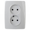 Эра Розетка 2X2P, 16А-250В, б.л., Эра12, белый Б0038810