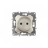 Эра Розетка 2P, 16АХ-250В, Эра12, шампань Б0018257