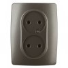 Эра Розетка 2X2P, 16АХ-250В, Эра12, бронза Б0031245