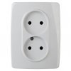 Эра Розетка 2X2P, 16АХ-250В, винт, Эра12, белый Б0031248