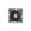 Эра Розетка информационная RJ45, Эра12, антрацит Б0014727