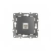Эра Розетка информационная RJ45, Эра12, графит Б0019350
