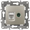 Эра Розетка комбинированная RJ45+TV, Эра12, шампань Б0027444