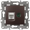 Эра Розетка комбинированная RJ45+TV, Эра12, бронза Б0027448