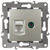 Эра Розетка комбинированная RJ45+TV, Эра12, перламутр Б0027450