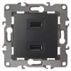 Эра Устройство зарядное USB, 5В-2100мА, Эра12, антрацит Б0027495