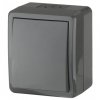 Эра Переключатель IP54, 10АХ-250В, ОУ, Эра Эксперт, серый Б0020674
