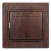 Эра Переключатель Intro Plano одноклавишный 10А-250В, IP20, СУ, венге 1-103-10