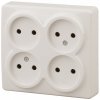 Эра Розетка 4х2P, 16АХ-250В, ОУ, Эра Эксперт, сл.кость Б0020707