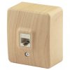 Эра Розетка информационная RJ45, ОУ, Эра Эксперт, сосна Б0020732