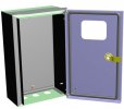 Эра ЩУ-МП (360х225х140) IP55 с окном и кронштейном Б0032663
