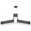 Эра Светильник LED Geometria SPO-143-B-40K-056 Igrek 56Вт 4000K 3700Лм IP40 900*80 черный подвесной драйвер внутри Б0058887