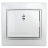 Эра Переключатель Intro Plano 1-103-01 одноклавишный 10А-250В, IP20, СУ, белый Б0053742