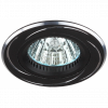Эра Встраиваемый светильник алюминиевый KL34 AL/BK/1 поворотный MR16 12V 50W, Б0049558