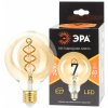 Эра F-LED G95-7W-824-E27 spiral gold ЭРА (филамент, шар, 7Вт, тепл, E27) , Б0047663