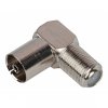 Эра Переходник ЭРА Simple RS-A03 гнездо F-гнездо TV угловой, Б0048294