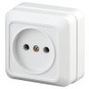 Эра Розетка 2P, 16А-250В, IP20, ОУ, Quadro, белый (10/200/3600) Б0027646