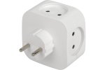 Эра Б0049532 Разветвитель электрический SP-4-USB-W на 4 розетки 220V + 2xUSB 2400mA