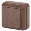 Эра Выключатель Intro Quadro 2-101-10 одноклавишный 10А-250В, IP20, ОУ, венге Б0053737