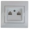 Эра Розетка Intro Plano 1-304-04 информационная двойная 2xRJ45, СУ, шампань Б0043244