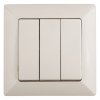 Эра Выключатель тройной, 10А-250В, СУ, Solo, сл.кость Б0043299