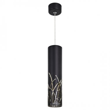 Фотография товара 'Эра Светильник подвесной (подвес) PL25 BK MR16 GU10 потолочный цилиндр черный Б0061364'