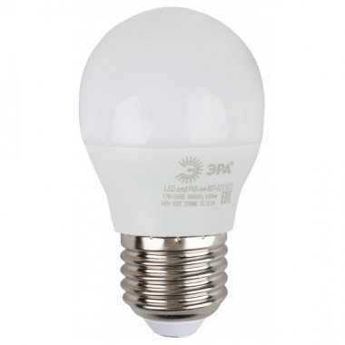 Фотография товара 'Эра Лампа светодиодная ECO LED P45-6W-840-E27 (диод, шар, 6Вт, нейтр, E27) Б0020630'