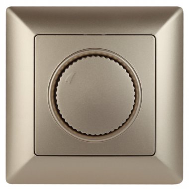 Фотография товара 'Эра Светорегулятор Intro Solo 4-401-04 поворотный, 600Вт 230В, IP20, СУ, шампань Б0053708'