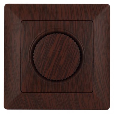 Фотография товара 'Эра Светорегулятор Intro Solo 4-401-10 поворотный, 600Вт 230В, IP20, СУ, венге Б0053711'