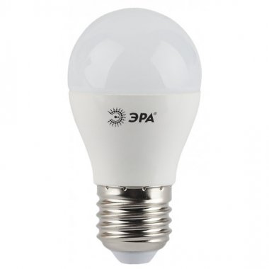 Фотография товара 'Эра Лампа светодиодная LED P45-7W-827-E27 (диод, шар, 7Вт, тепл, E27) Б0020550'