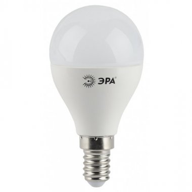 Фотография товара 'Эра Лампа светодиодная LED P45-9W-827-E14 (диод, шар, 9Вт, тепл, E14) Б0029041'