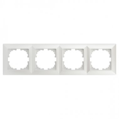 Фотография товара 'Эра Рамка для розеток и выключателей Intro Solo 4-504-06 на 4 поста, СУ, перламутр Б0053997'