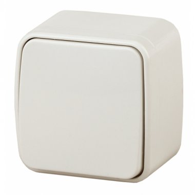 Фотография товара 'Эра Выключатель, 10А-250В, IP20, ОУ, Polo, сл.кость (18/360/4320) Б0036115'