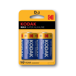 Фотография товара 'Эра Батарейки Kodak LR20-2BL MAX SUPER Alkaline Б0005129'