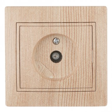 Фотография товара 'Эра Розетка Intro Plano 1-301-11 TV одиночная, IP20, СУ, сосна Б0030081'