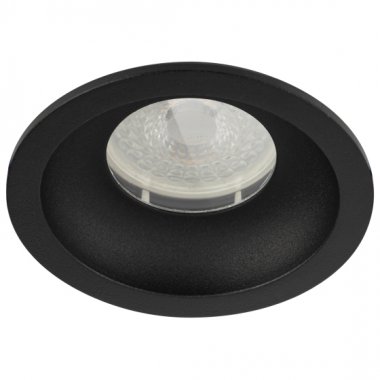 Фотография товара 'Эра Встраиваемый светильник влагозащищенный WR4 SBK MR16/GU5.3 IP44 черный матовый Б0061186'