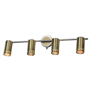 Фотография товара 'Эра Светильник настенно-потолочный спот Rivoli Alosia 7019-704 4 * GU10 25 Вт поворотный с выключателем Б0056562'